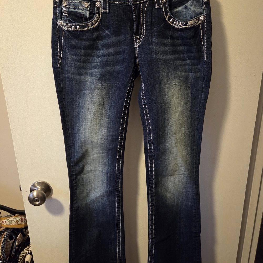 Miss Me Dark Blue Boot Cut Jeans